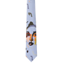 Kidsuper Girl Face Silk Tie Blue
