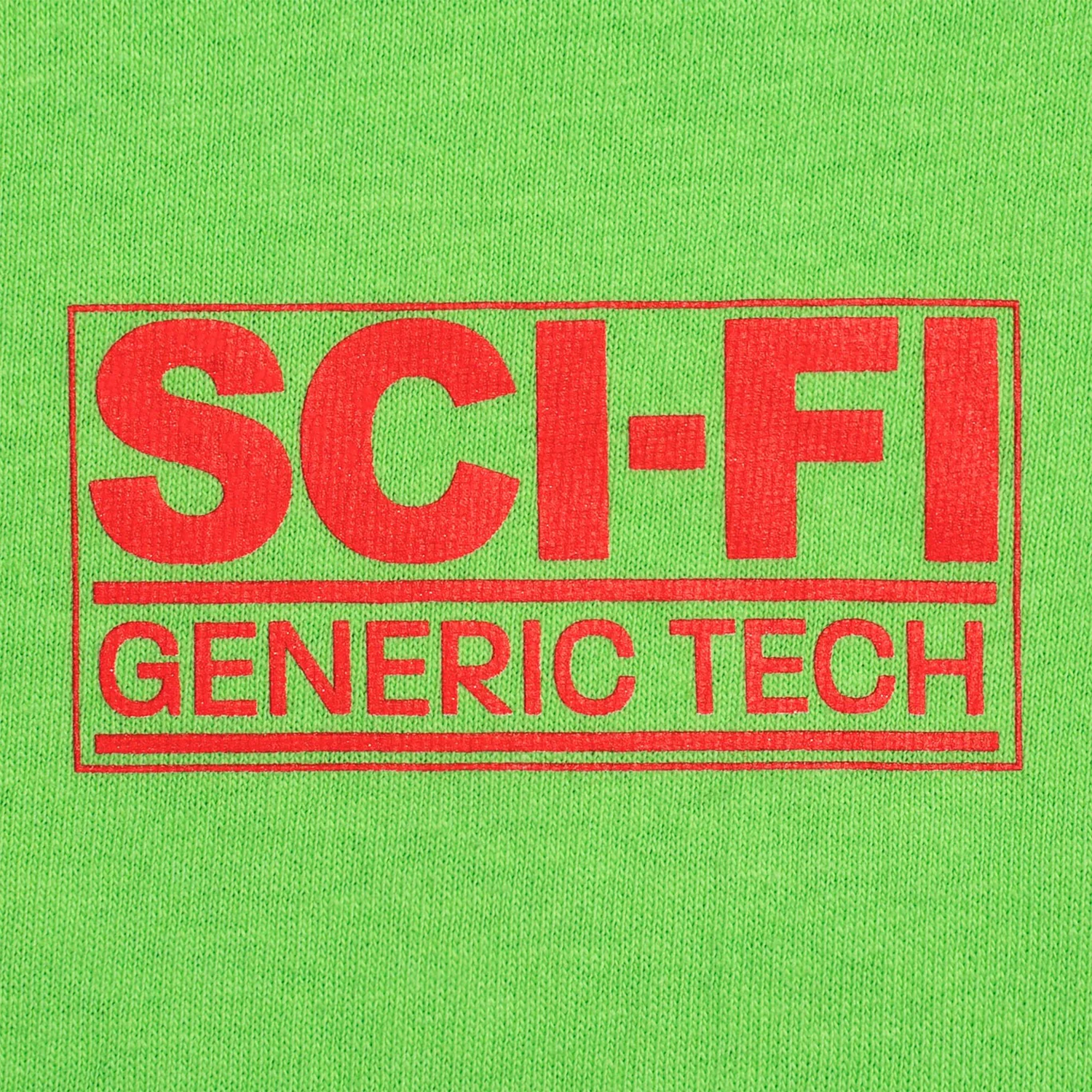 Sci-Fi Fantasy Generich Tech T-Shirt Lime