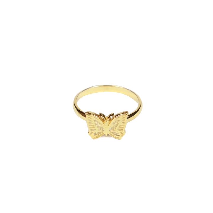 Needles Gold 18K Plated Ring Papillon