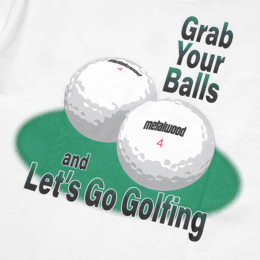 Metalwood Grab Your Balls T-Shirt White