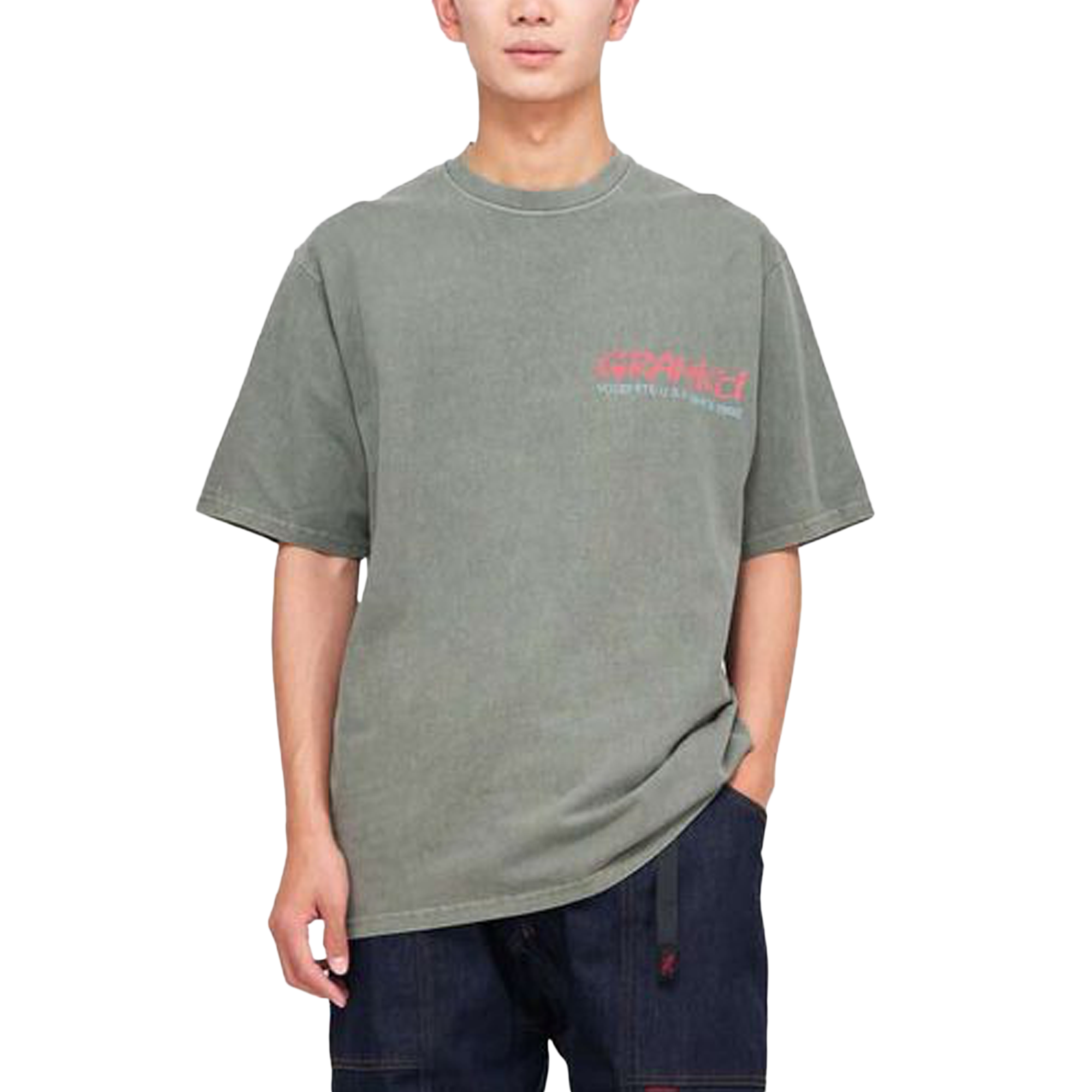 Gramicci Beetle Tee Pigment Dyed Grey G5SU-T015-D