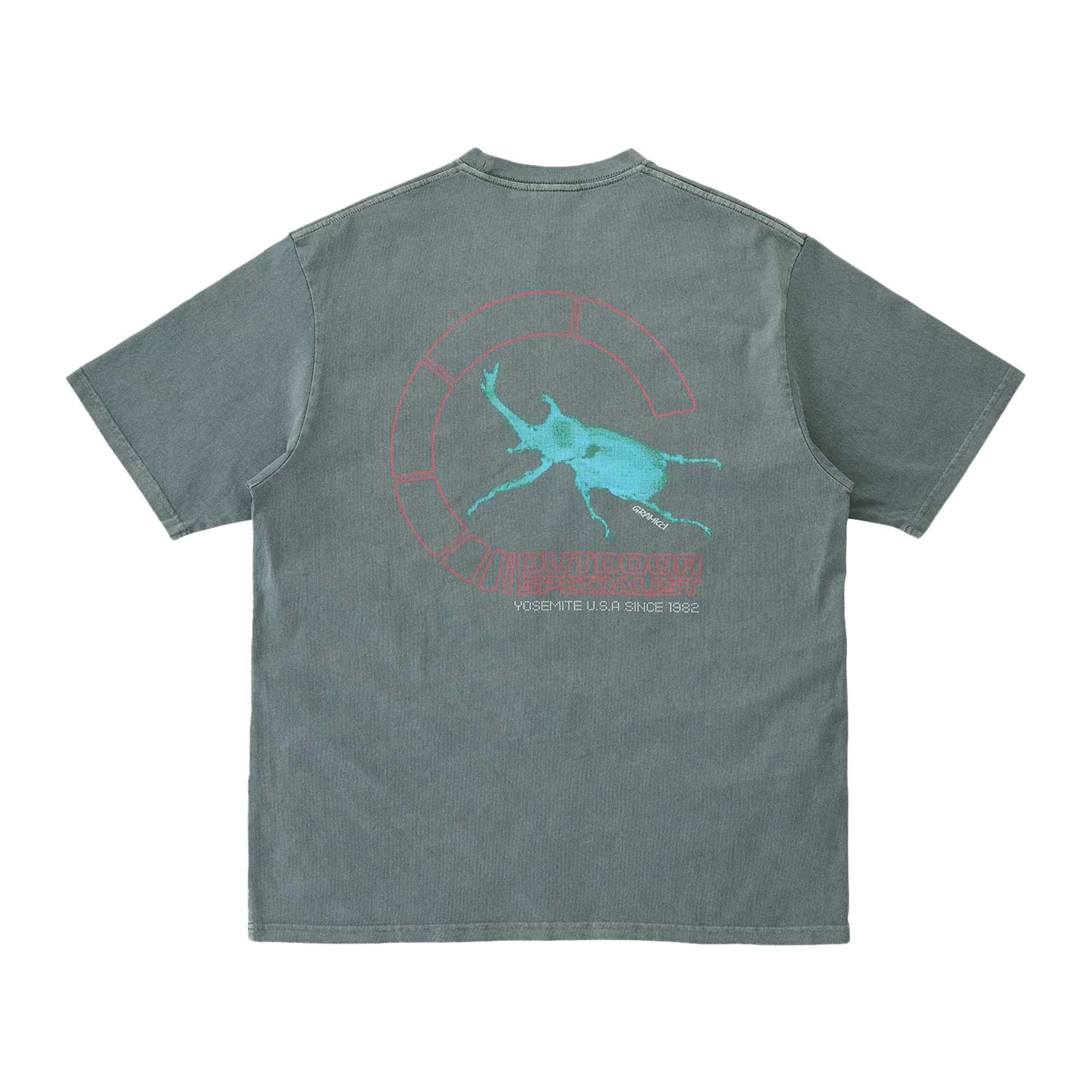 Gramicci Beetle Tee Pigment Dyed Grey G5SU-T015-D
