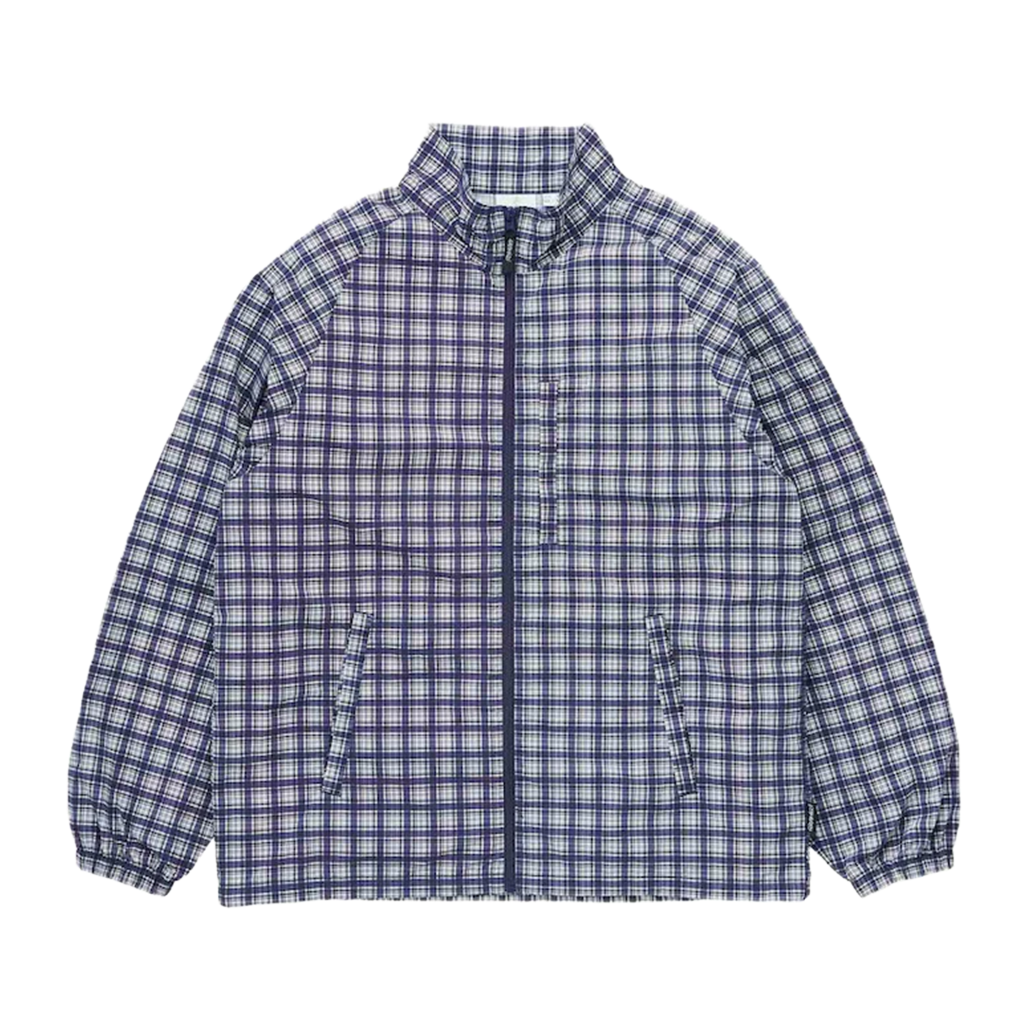 Gramicci Checkered Shell Jacket Navy Check