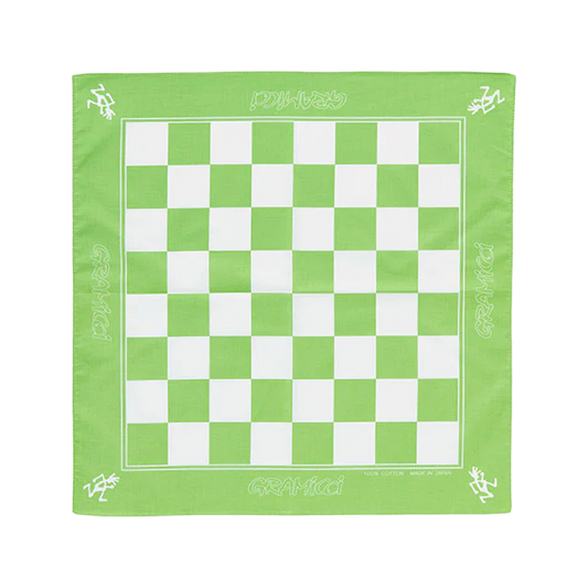 Gramicci Checkers Bandana Lime