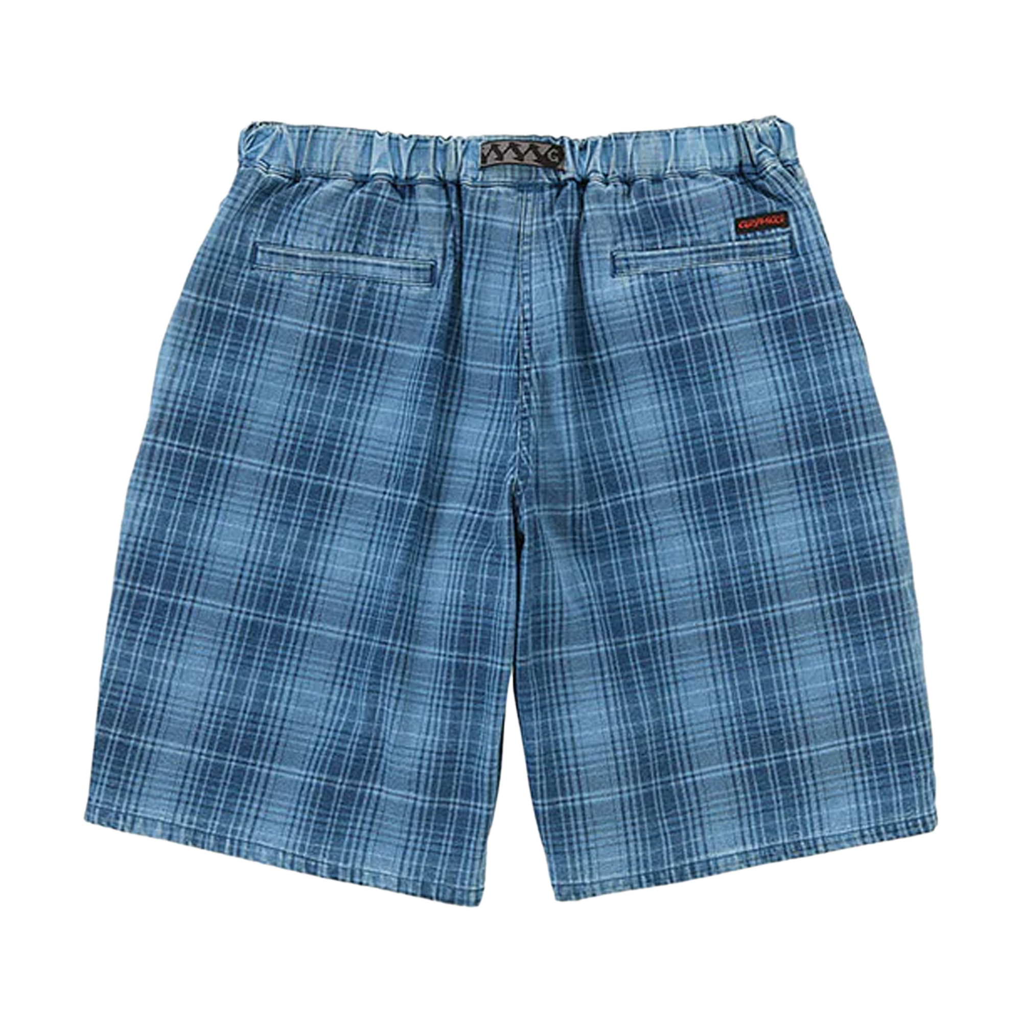 Gramicci Lagoon Short Denim Plaid Indigo Checkered Plaid