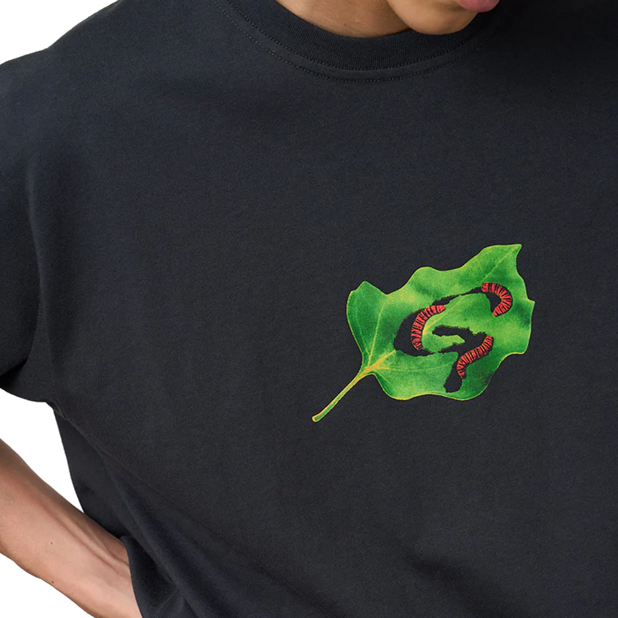 Gramicci Leaf Tee Vintage Black G5FU-T084