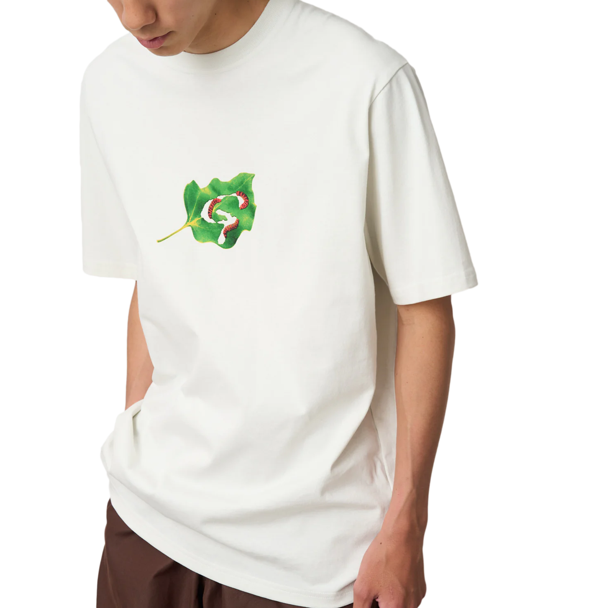 Gramicci Leaf Tee Vintage White G5FU-T084