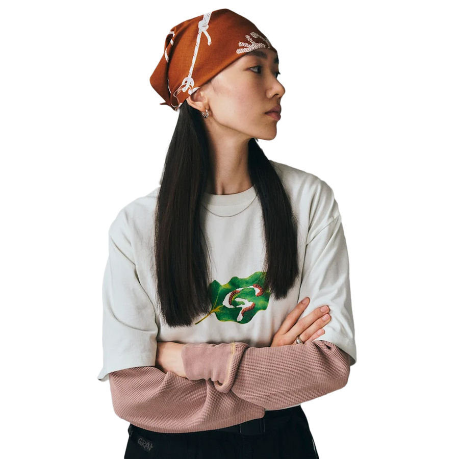 Gramicci Leaf Tee Vintage White G5FU-T084
