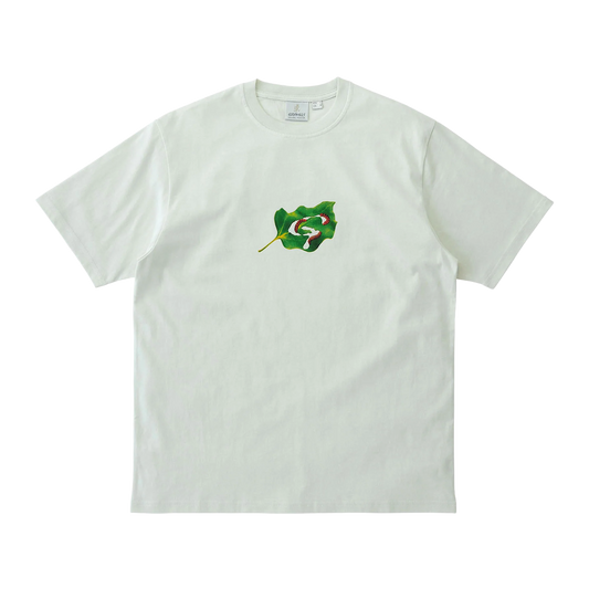 Gramicci Leaf Tee Vintage White G5FU-T084