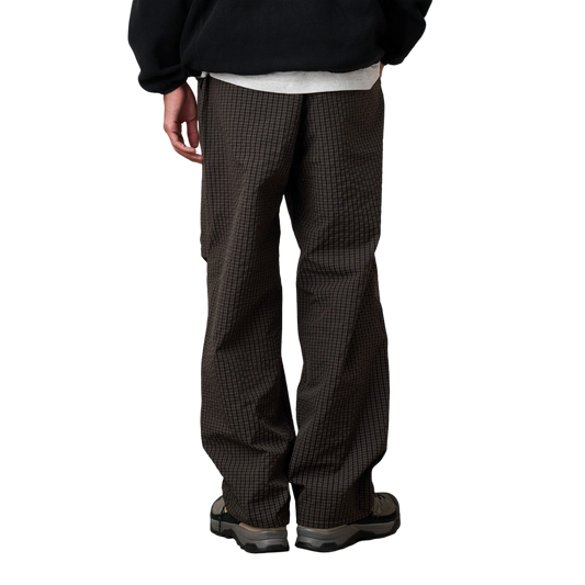 Gramicci Northside Plaid Pant Deep Brown G5FM-P010