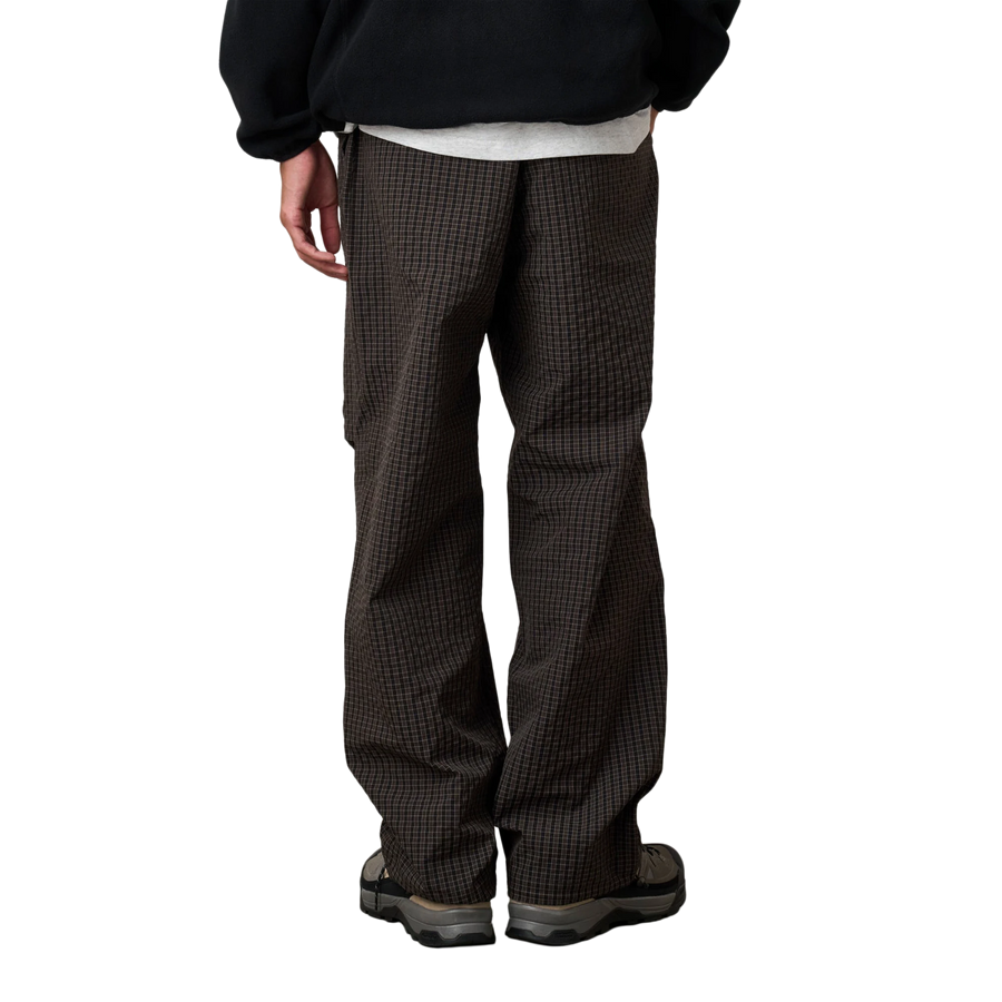 Gramicci Northside Plaid Pant Deep Brown G5FM-P010