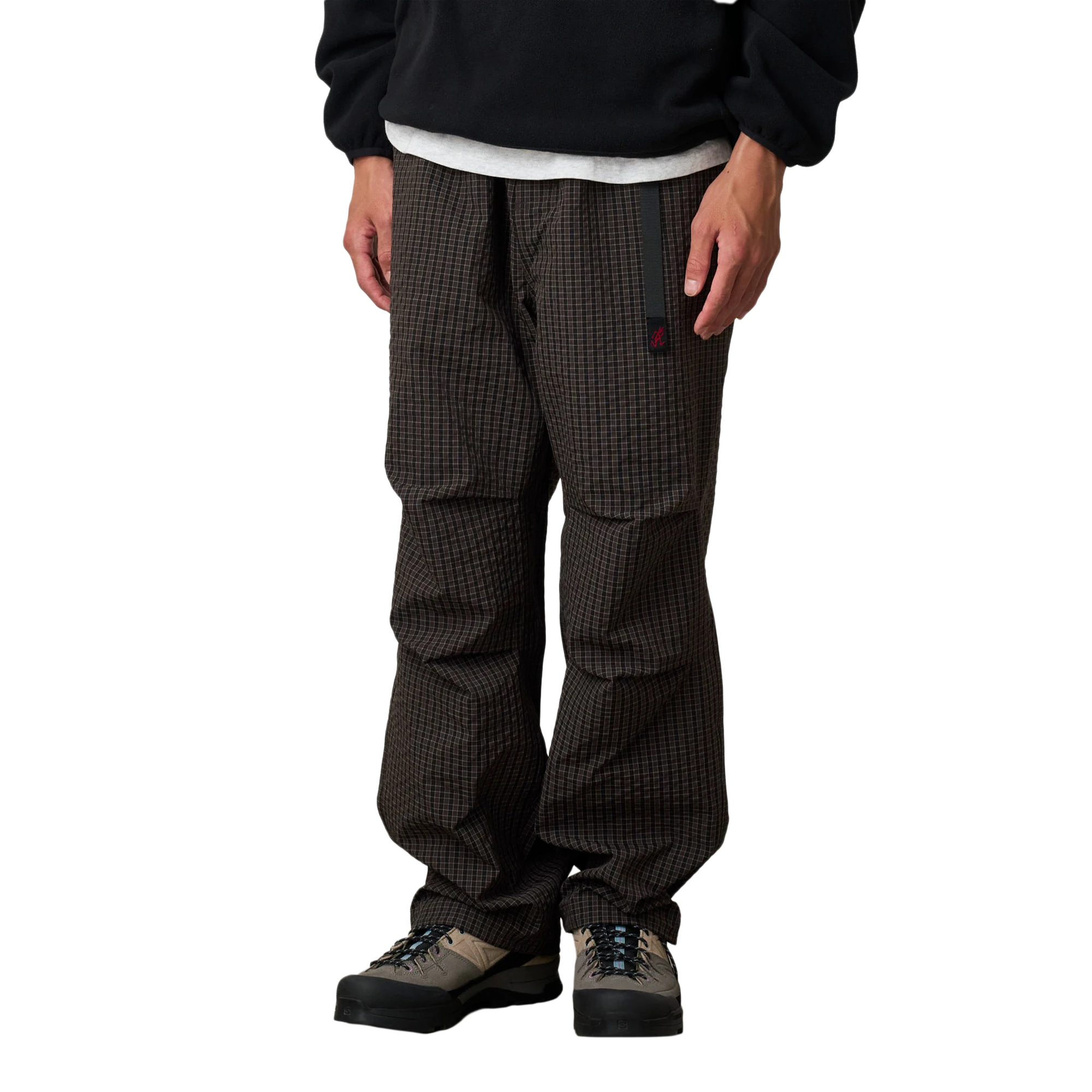 Gramicci Northside Plaid Pant Deep Brown G5FM-P010