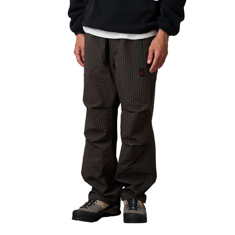 Gramicci Northside Plaid Pant Deep Brown G5FM-P010