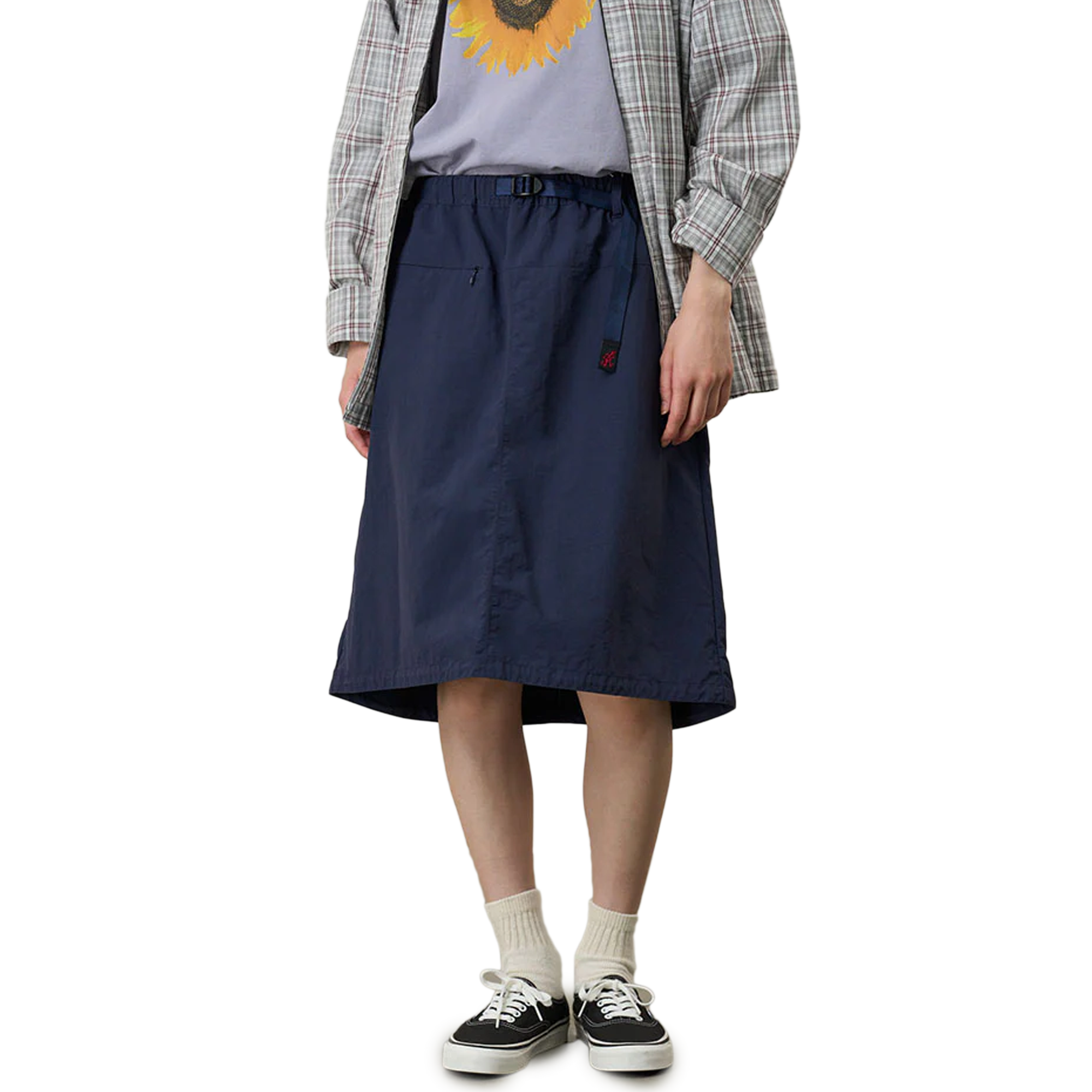 Gramicci Nylon Packable Midi Skirt British Navy