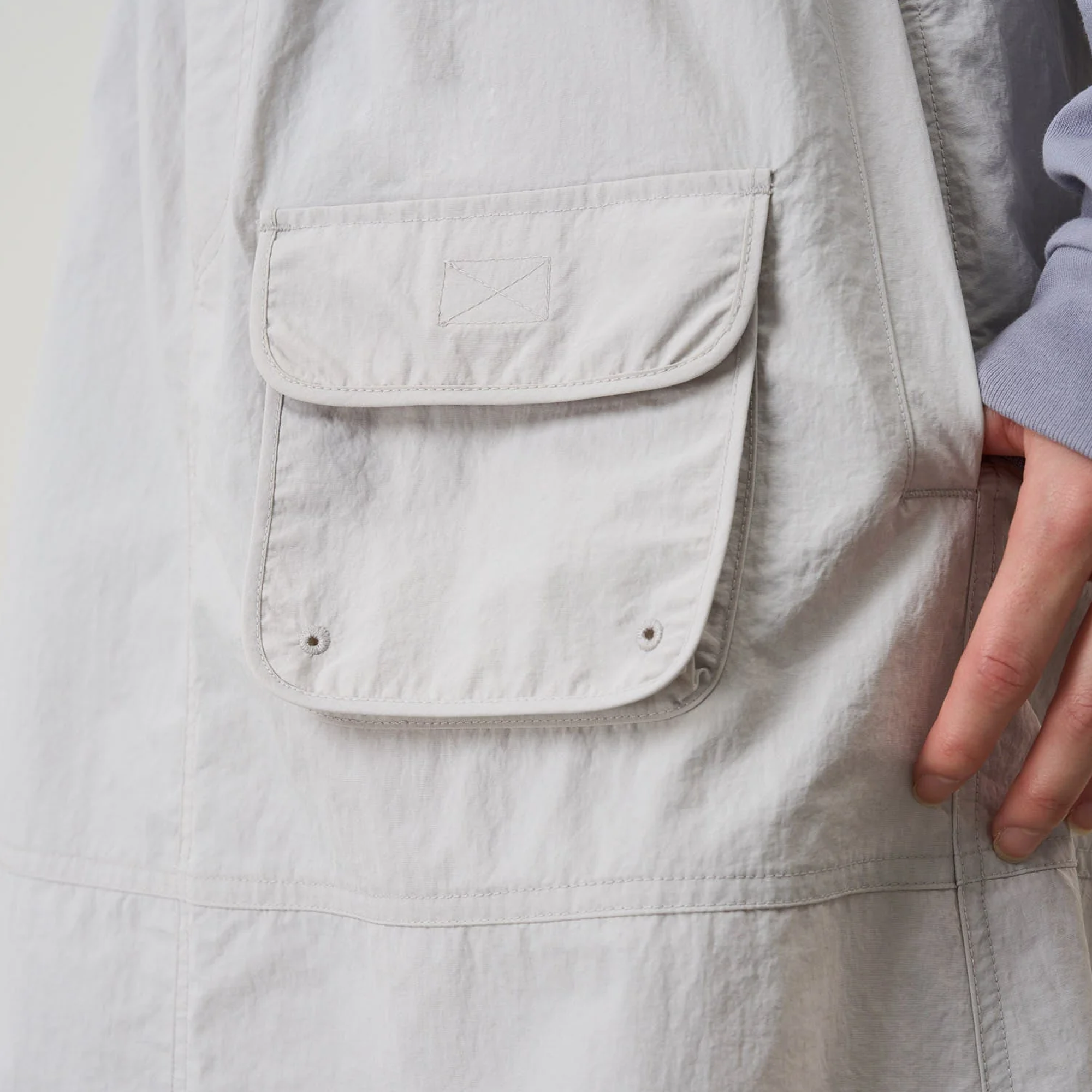 Gramicci Nylon Utility Skirt Ecru