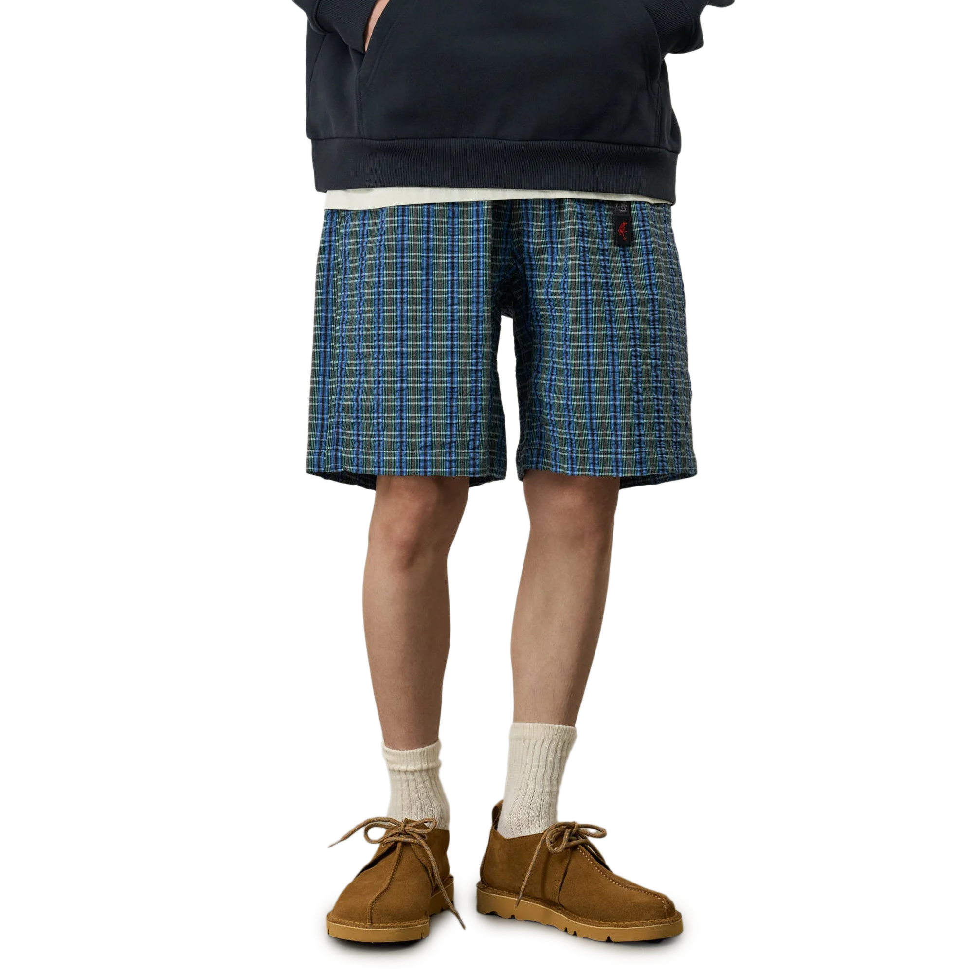 Gramicci O.G. G-Short Seersucker Plaid Multi Stripe