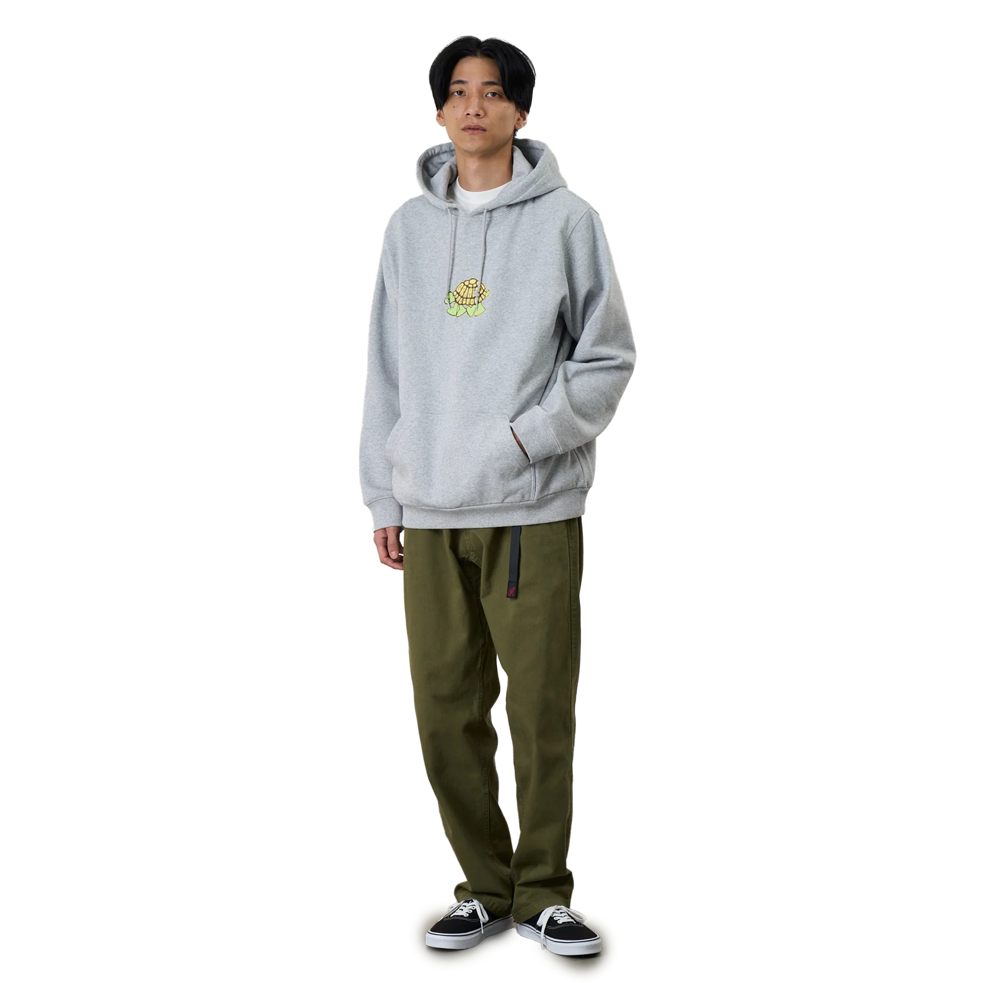 Gramicci Turtle Hooded Sweatshirt Heather Grey