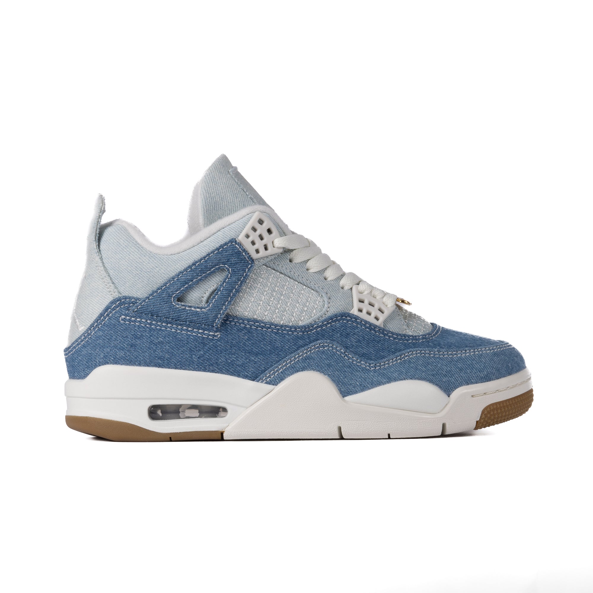 Nike Air Jordan 4 Retro "Worn Blue Denim" Sail/Gum Light Brown/Worn Blue IB6716-100
