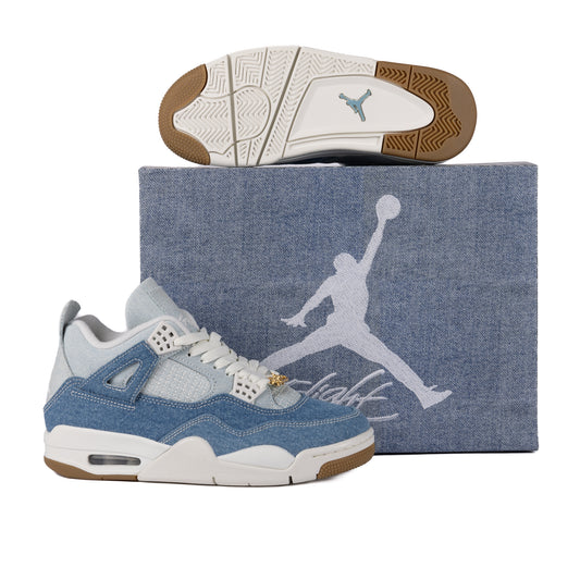 Nike Air Jordan 4 Retro "Worn Blue Denim" Sail/Gum Light Brown/Worn Blue IB6716-100