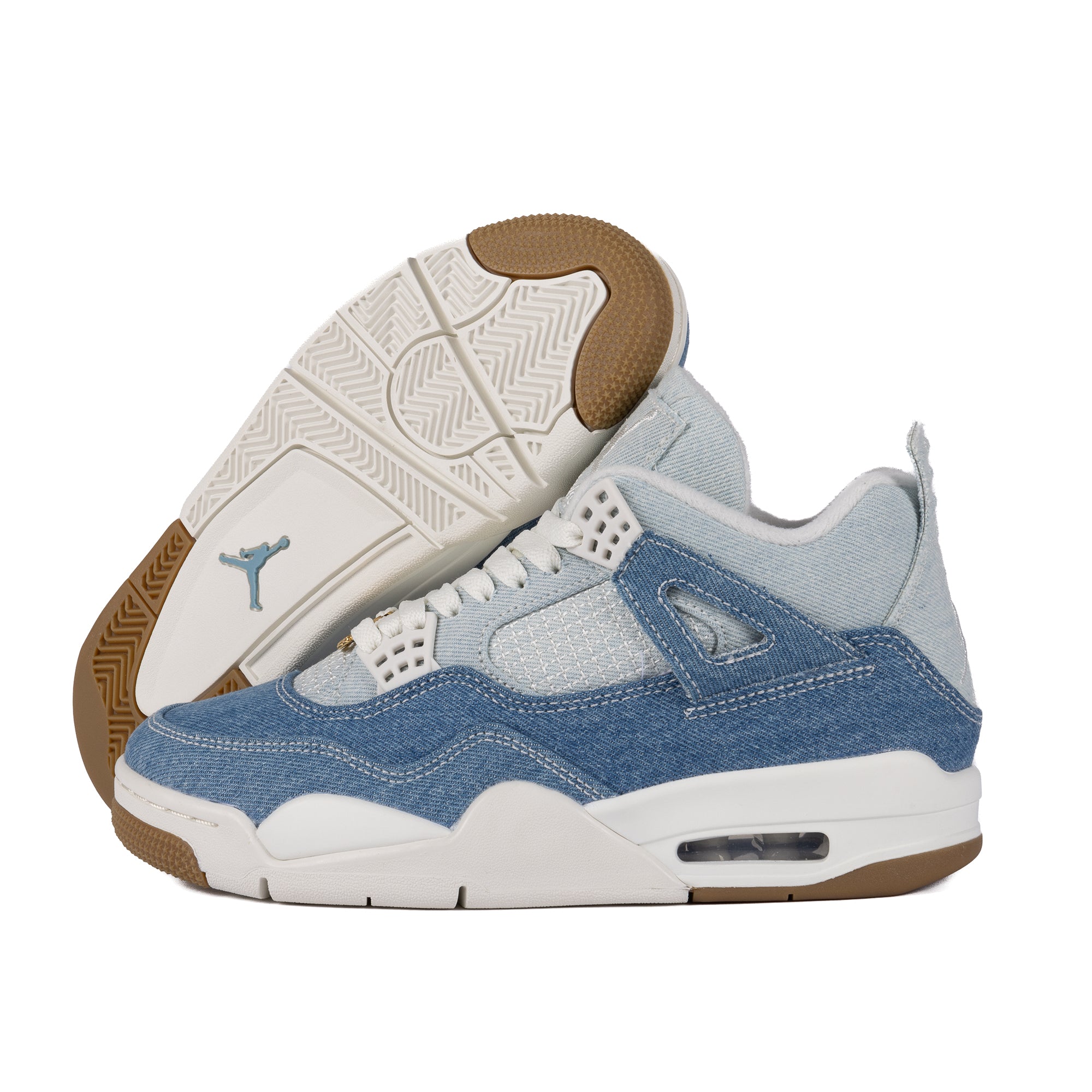 Nike Air Jordan 4 Retro "Worn Blue Denim" Sail/Gum Light Brown/Worn Blue IB6716-100