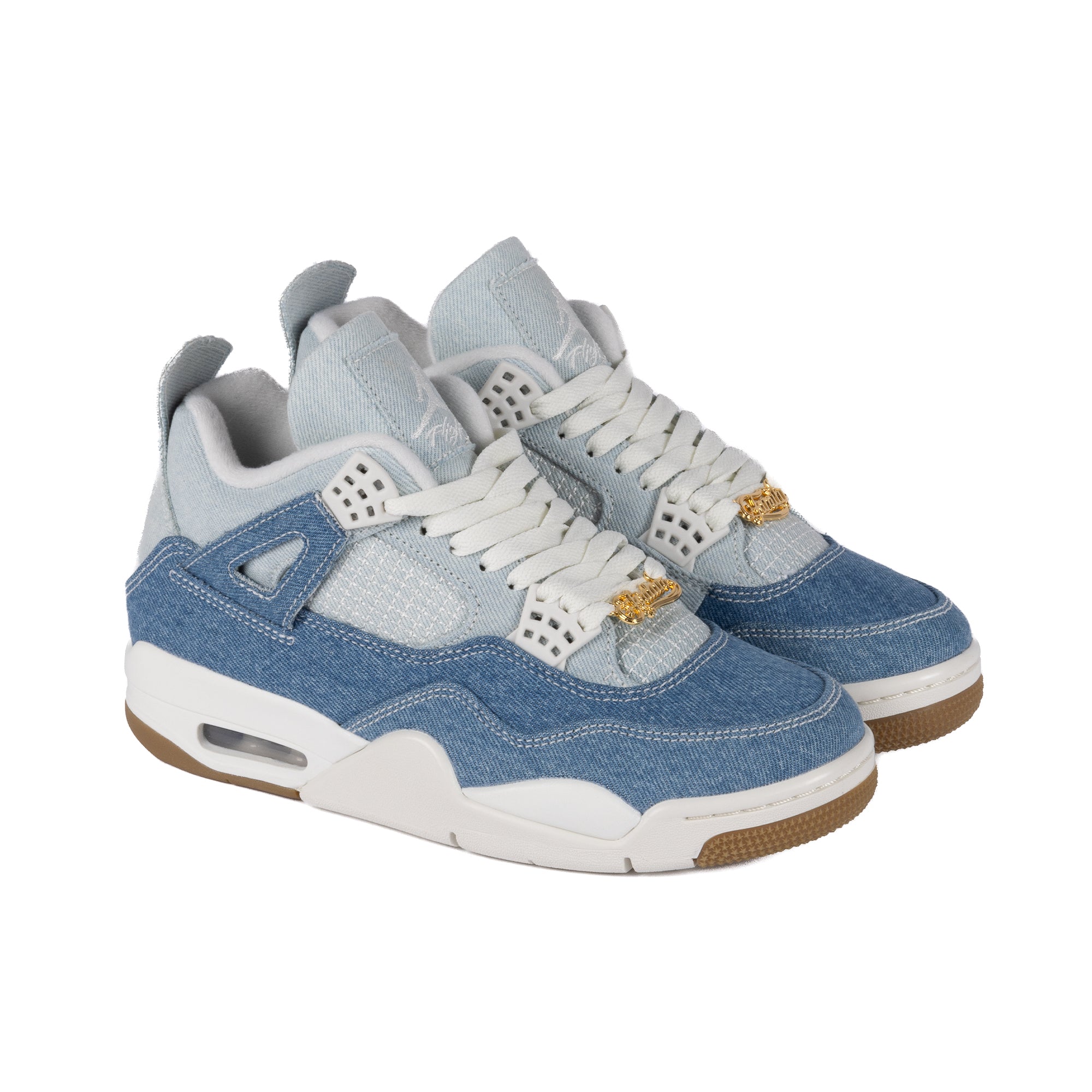Nike Air Jordan 4 Retro "Worn Blue Denim" Sail/Gum Light Brown/Worn Blue IB6716-100