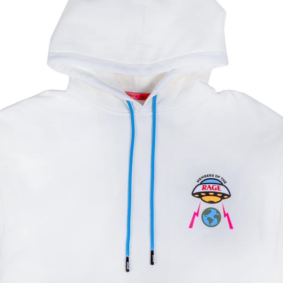 Members of The Rage Hero Logo Hoodie Star White