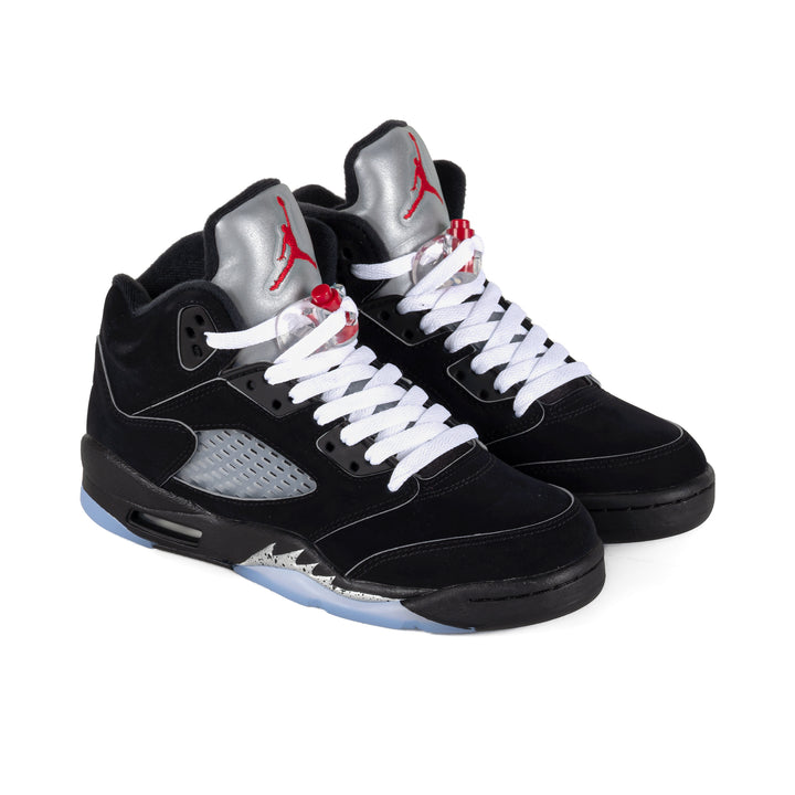 Nike Air Jordan 5 Retro OG (GS) Black/White/Metallic Silver/Fire Red HF3976-001