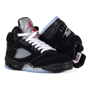 Nike Air Jordan 5 Retro OG (GS) Black/White/Metallic Silver/Fire Red HF3976-001