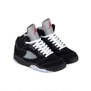 Nike Air Jordan 5 Retro OG (PS) Black/White/Metallic Silver/Fire Red HF3978-001