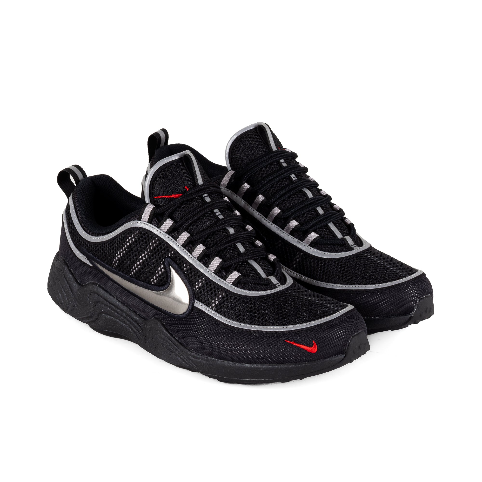 Nike Air Zoom Spiridon SP Black/Black/Metallic Silver/Sport Red