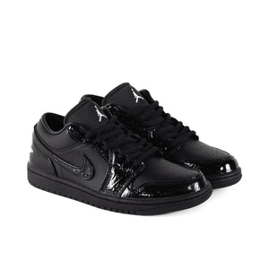 Nike Women's Air Jordan 1 Low SE Black/Black-White/Metallic Silver HJ7743-010