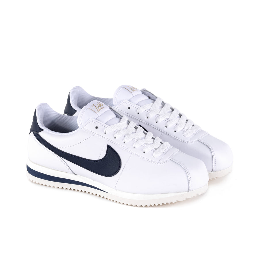 Nike Women's Cortez Leather White/Obsidian/Sail/Metallic Gold HJ9343-100