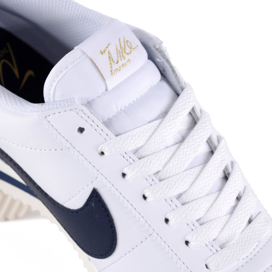 Nike Women's Cortez Leather White/Obsidian/Sail/Metallic Gold HJ9343-100