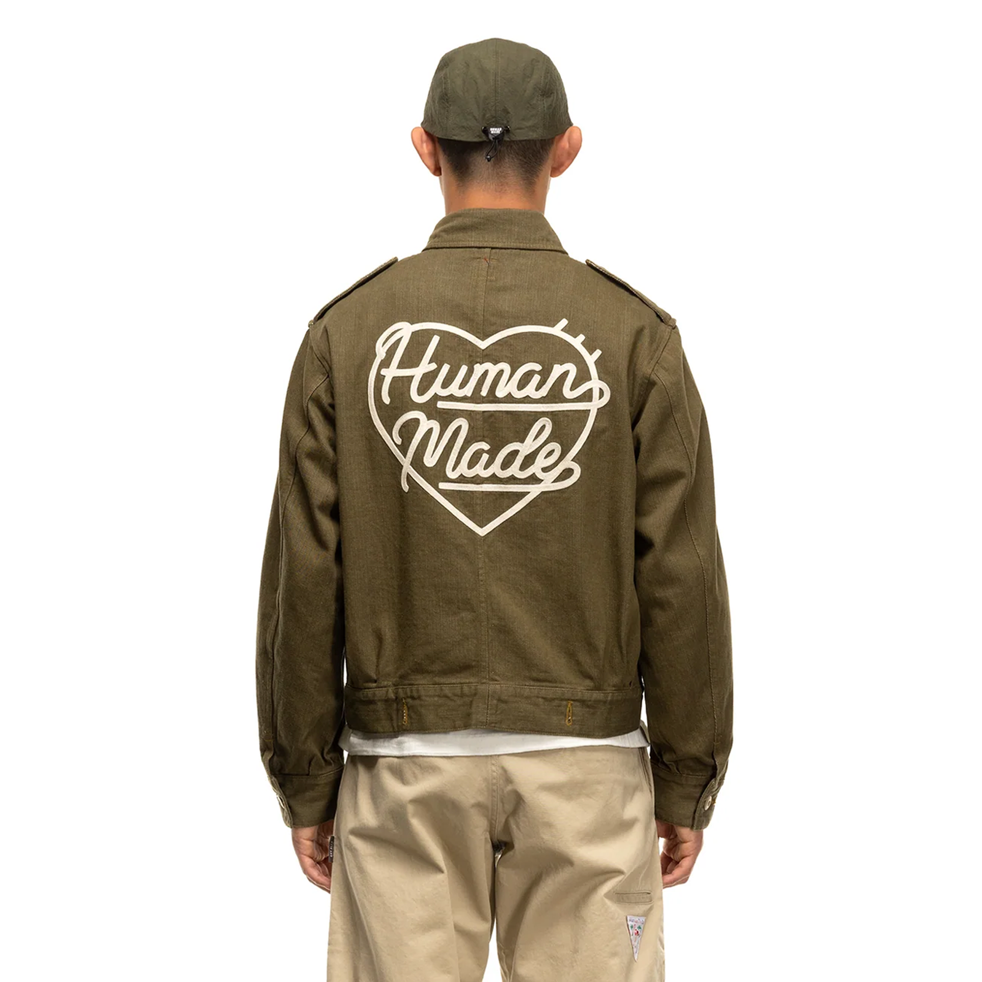 Human Made Military Denim Jacket Olive Drab HM25JK007 – Laced