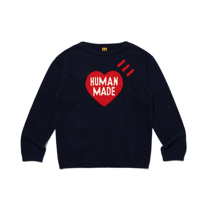 Human Made Heart Knit Sweater Navy HM26CS030