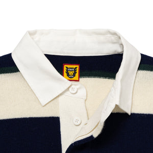 Human Made Rugby Knit Sweater Navy HM26CS031