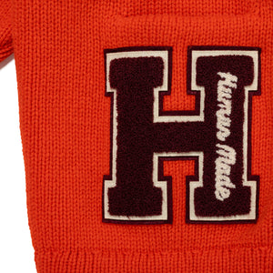 Human Made Low Gauge Knit Cardigan Orange HM26CS034