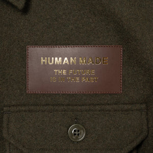 Human Made Wool CPO Shirt Olive Drab HM26SH008