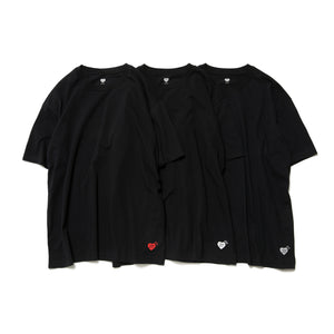 Human Made 3-Pack Mens Knitted T-Shirt Set Black HM27CS001