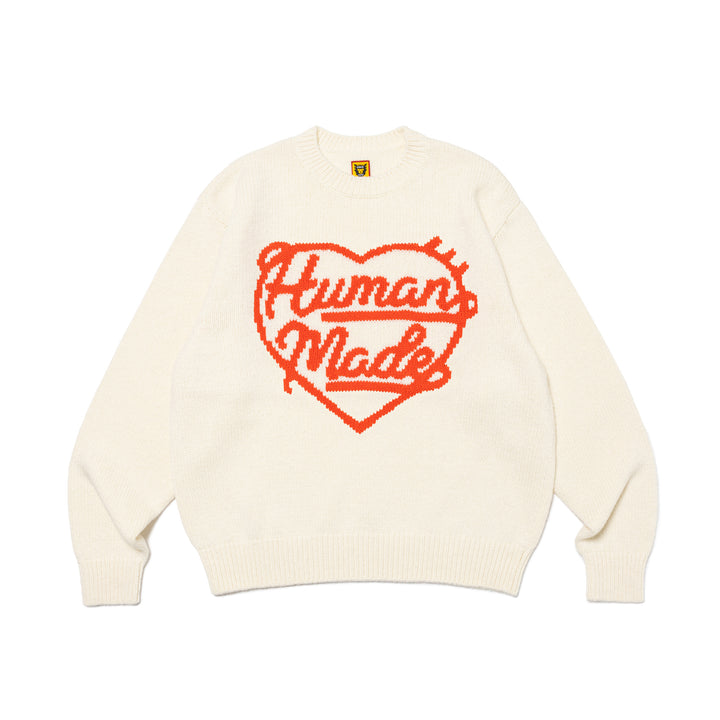 Human Made Low Gauge Knit Sweater White HM27CS038