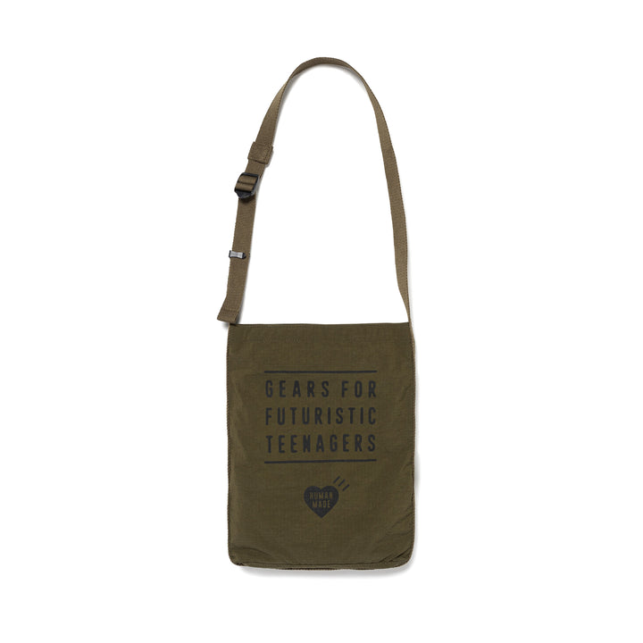 Human Made Military Shoulder Bag Olive Drab HM27GD022