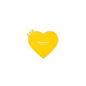 Human Made Heart PVC Coaster Yellow HM27GD075