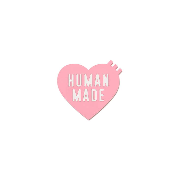 Human Made Heart PVC Coaster Pink HM27GD075