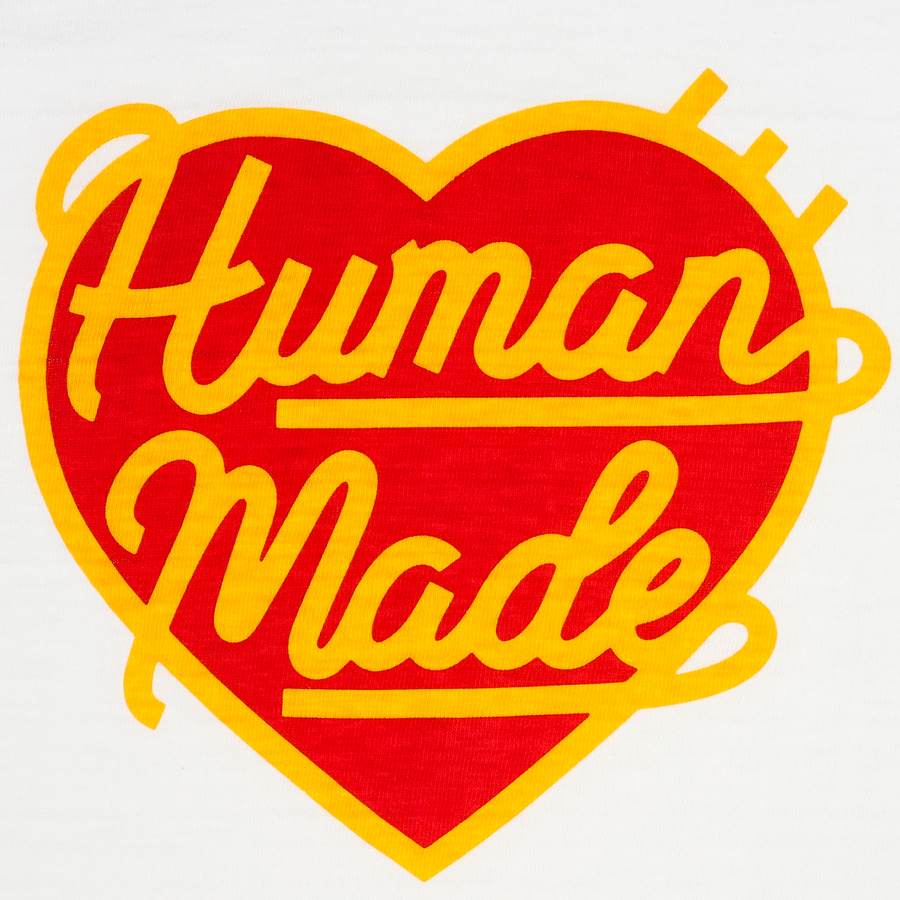 Human Made Heart Badge Knitted T-Shirt White HM27CS002