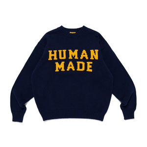 Human Made Lowgauge Knit Sweater Navy HM29CS001N