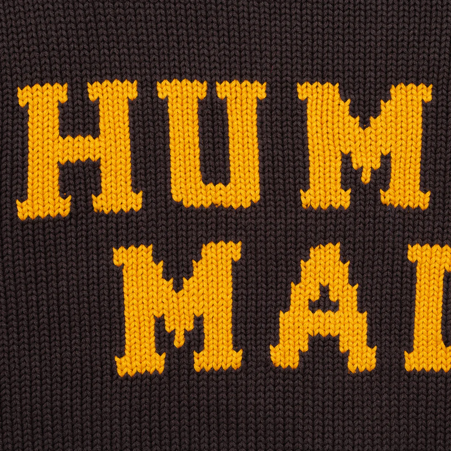 Human Made Lowgauge Knit Sweater Charcoal HM29CS001C