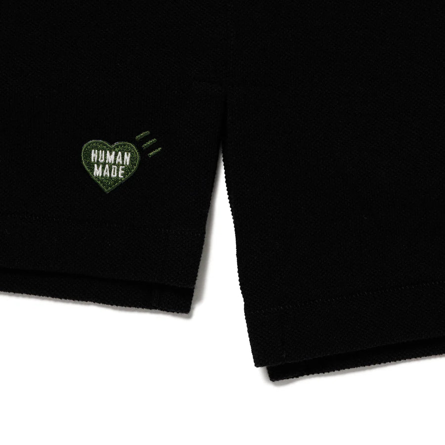 Human Made Big Polo Shirt Black HM29CS025BL
