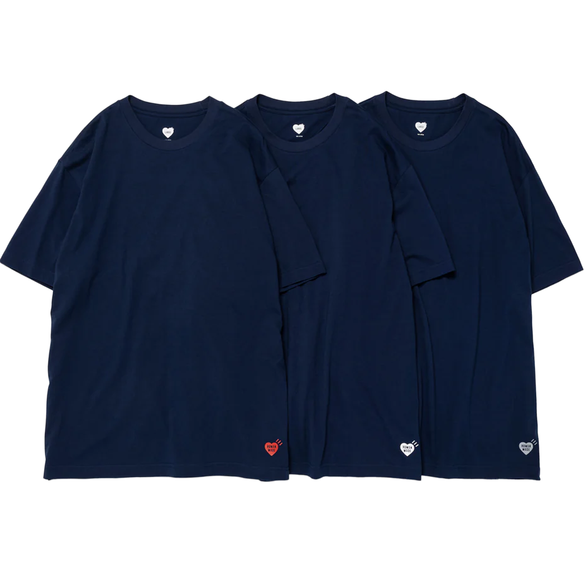Human Made 3-Pack T-Shirt Set Navy HM30CS037