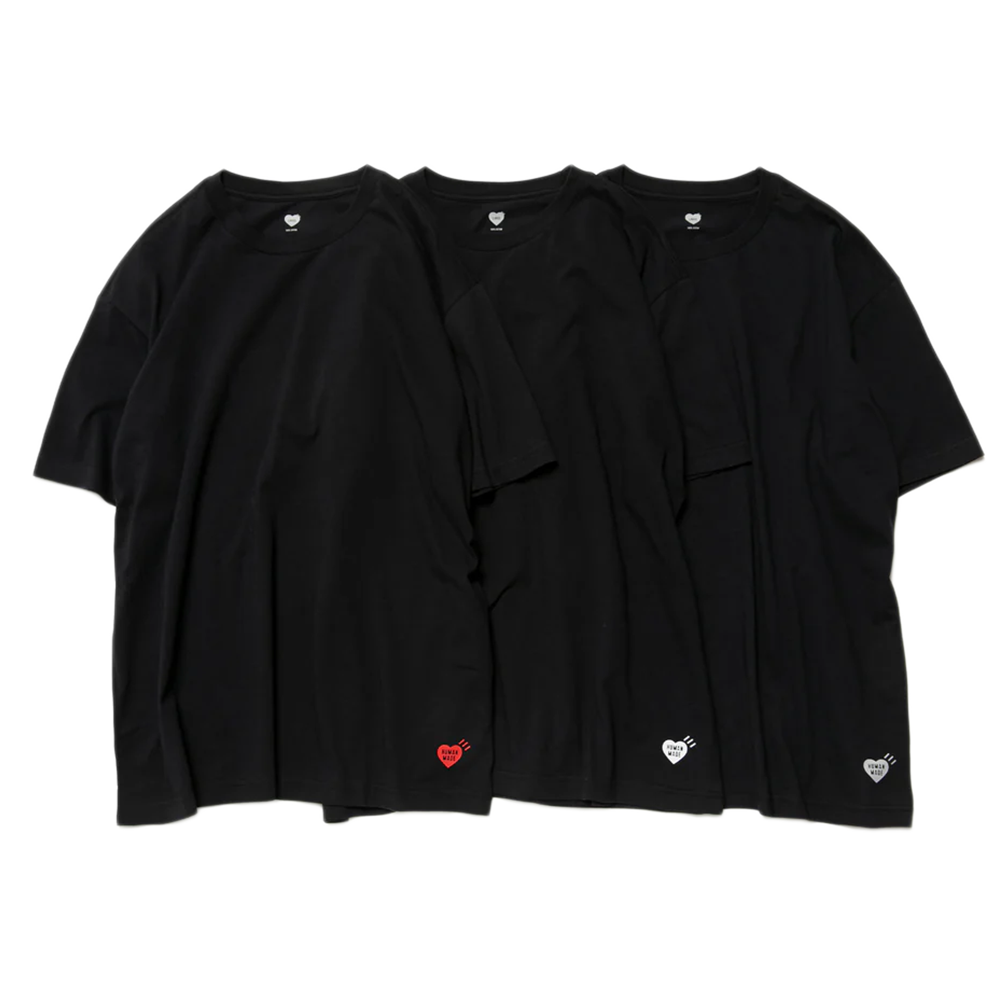 Human Made 3-Pack T-Shirt Set Black HM30CS037