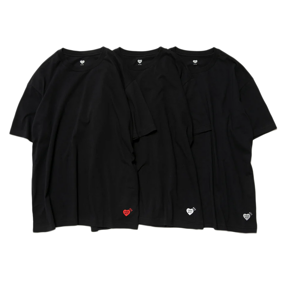 Human Made 3-Pack T-Shirt Set Black HM30CS037